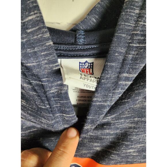 NFL Team Apparel Chicago Bears Pullover Hoodie Sweater XL Youth/Womens Blue NFL - Picture 4 of 5